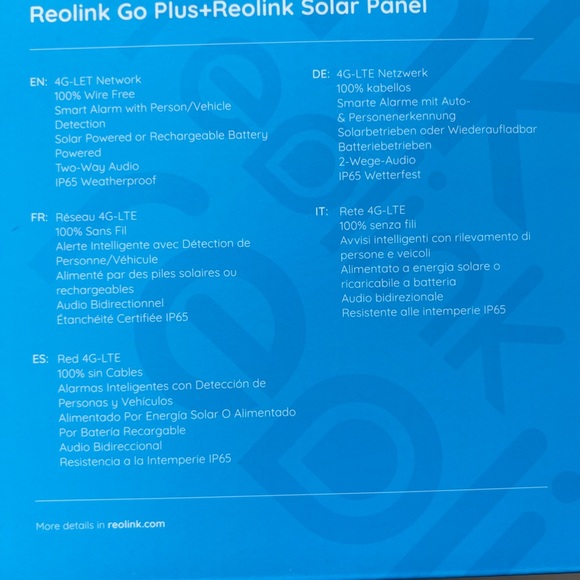 Lot of 3 Reolink Go Plus Security Surveillance Cameras and Solar Panels - Picture 9 of 10